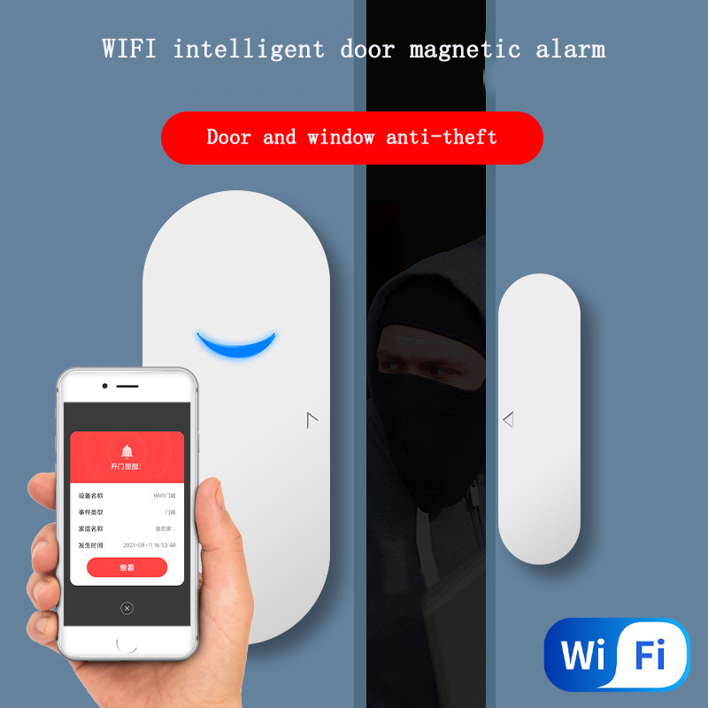 Wireless Door Sensor - Pencere Garaj Kablosuz Sensör Uzaktan Kumandalı