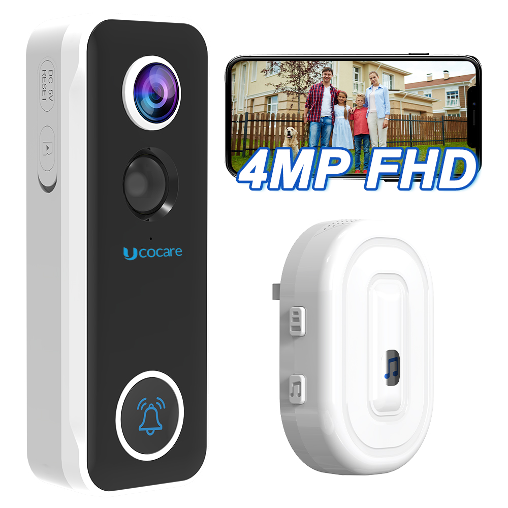 Smart Home Video - UCOCARE 4MP Kablosuz WiFi Görüntülü Kapı