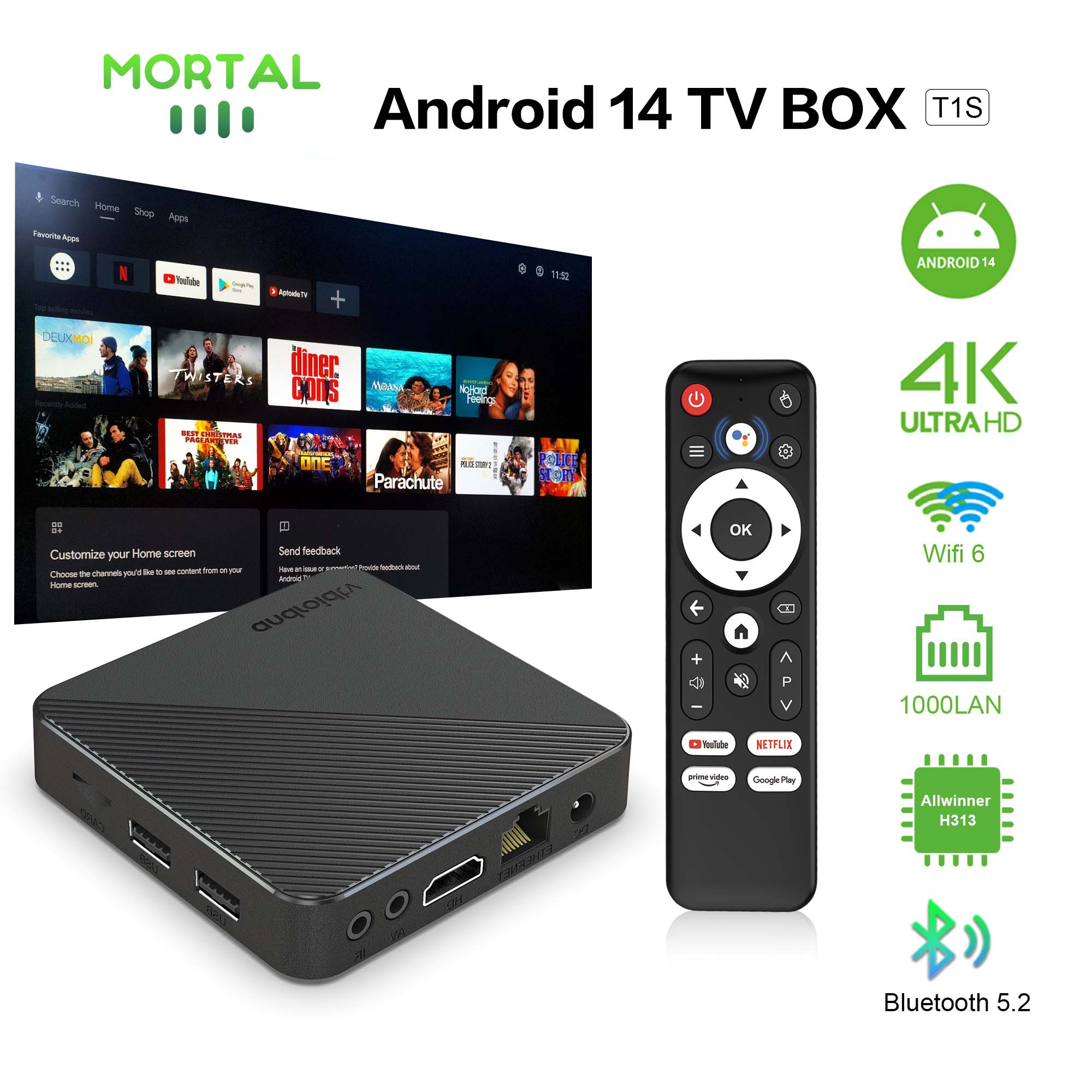 Smart Home Plus - Android14 Akıllı Ev Sineması TV Kutusu