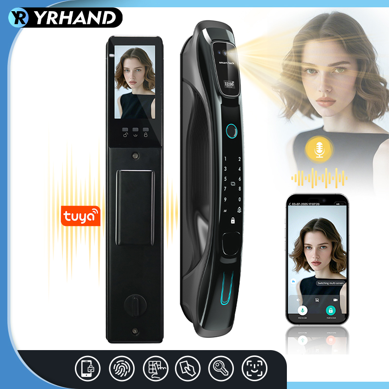 Smart Home Door Lock - Akıllı Kilit 3D Yüz Tanıma Palmiye