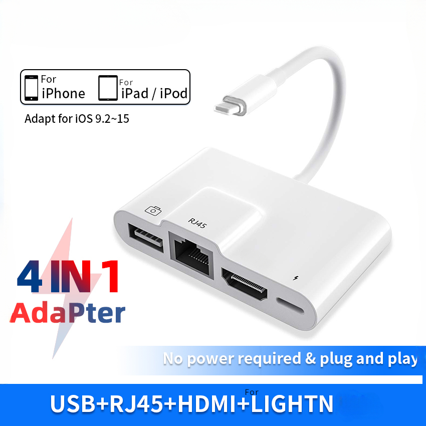 Smart Home Hub 2 - Yıldırım için RJ45 Ethernet OTG Dijital