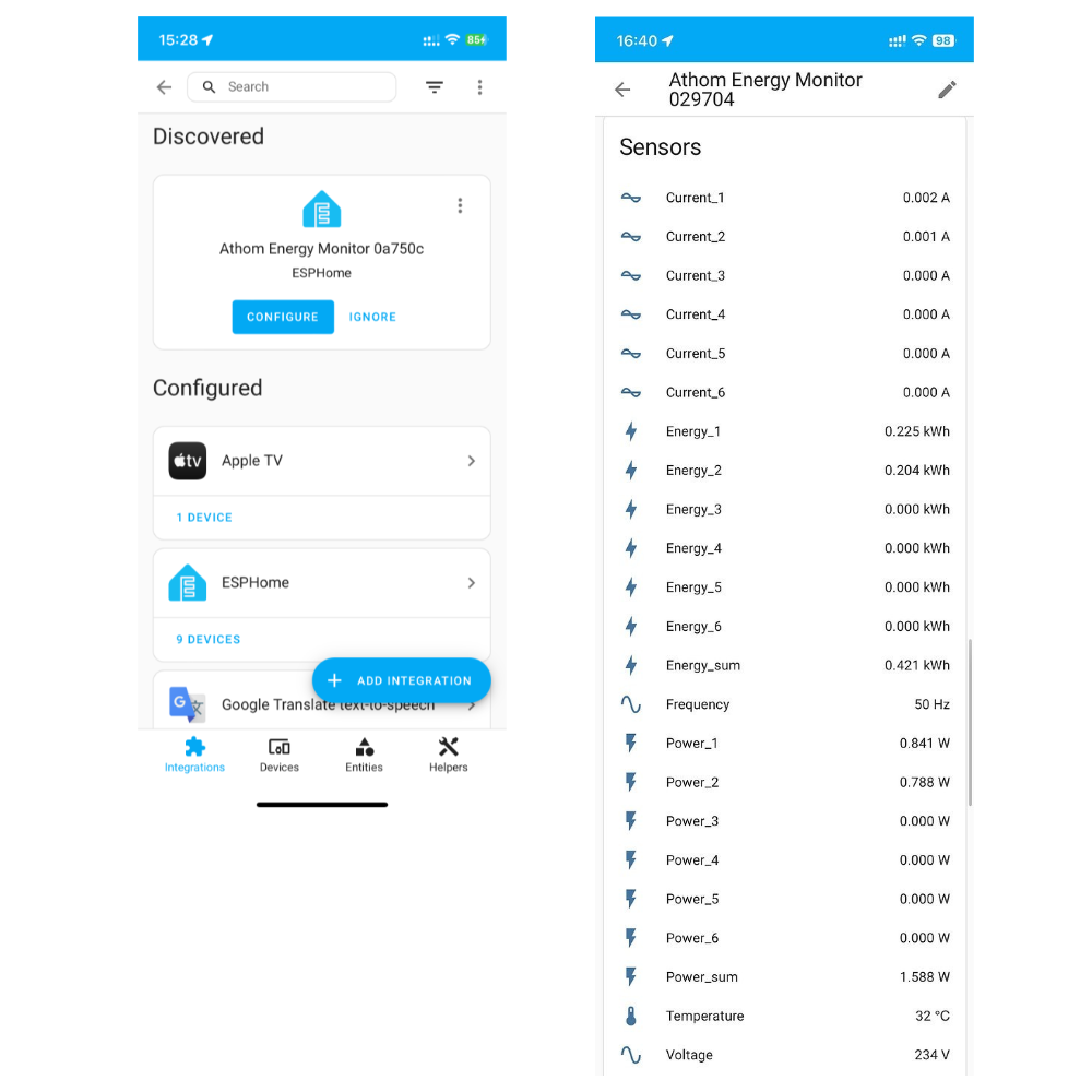 ESPHome 2 CH Enerji Ölçer İçin - Smart Home Wiser incelemesi ve fiyatı
