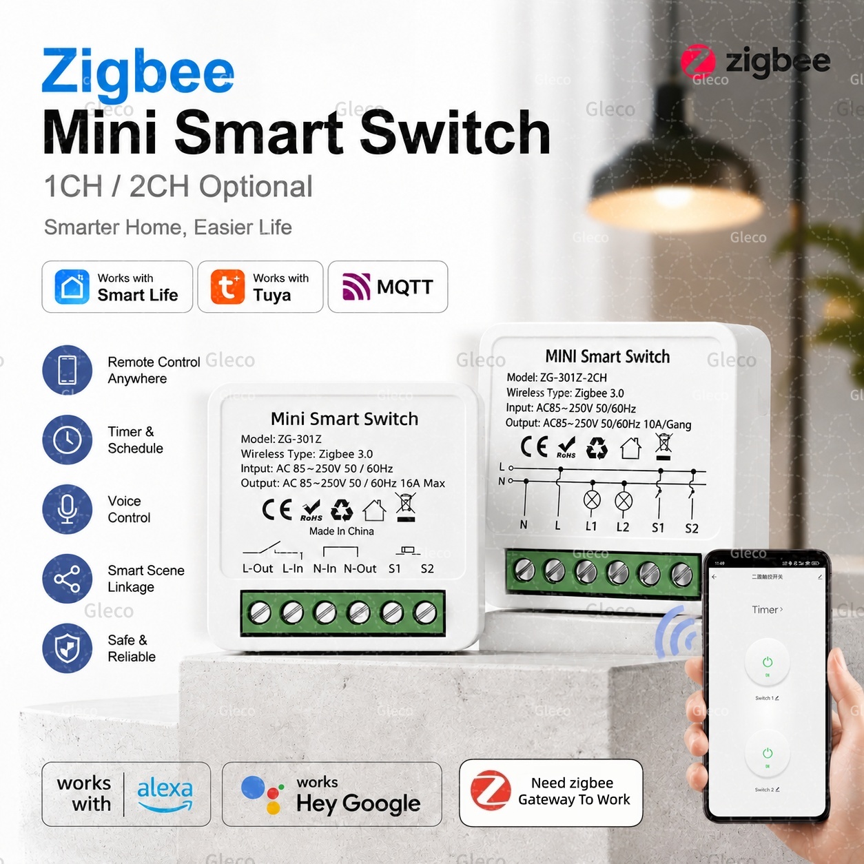 Zigbee Tuya Akıllı Anahtar Akı - Smart Home Hub 2 incelemesi ve fiyatı