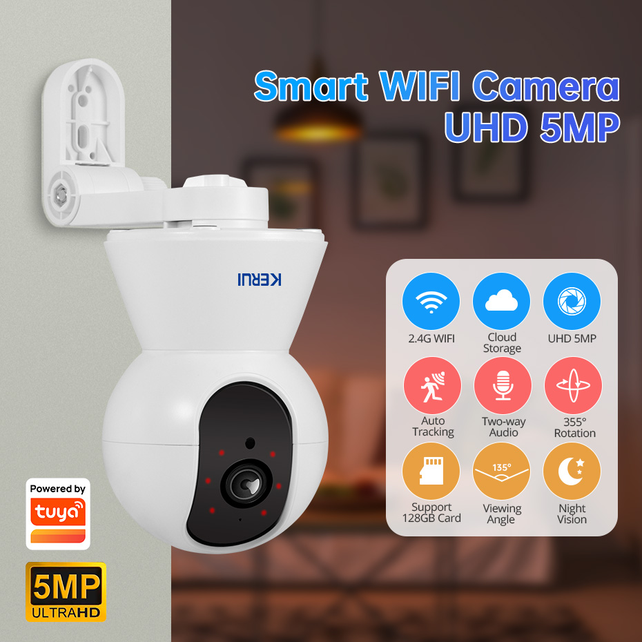 KERUI 4K 8MP Tuya Akıllı Mini  - Smart Home Camera Ezviz incelemesi ve fiyatı