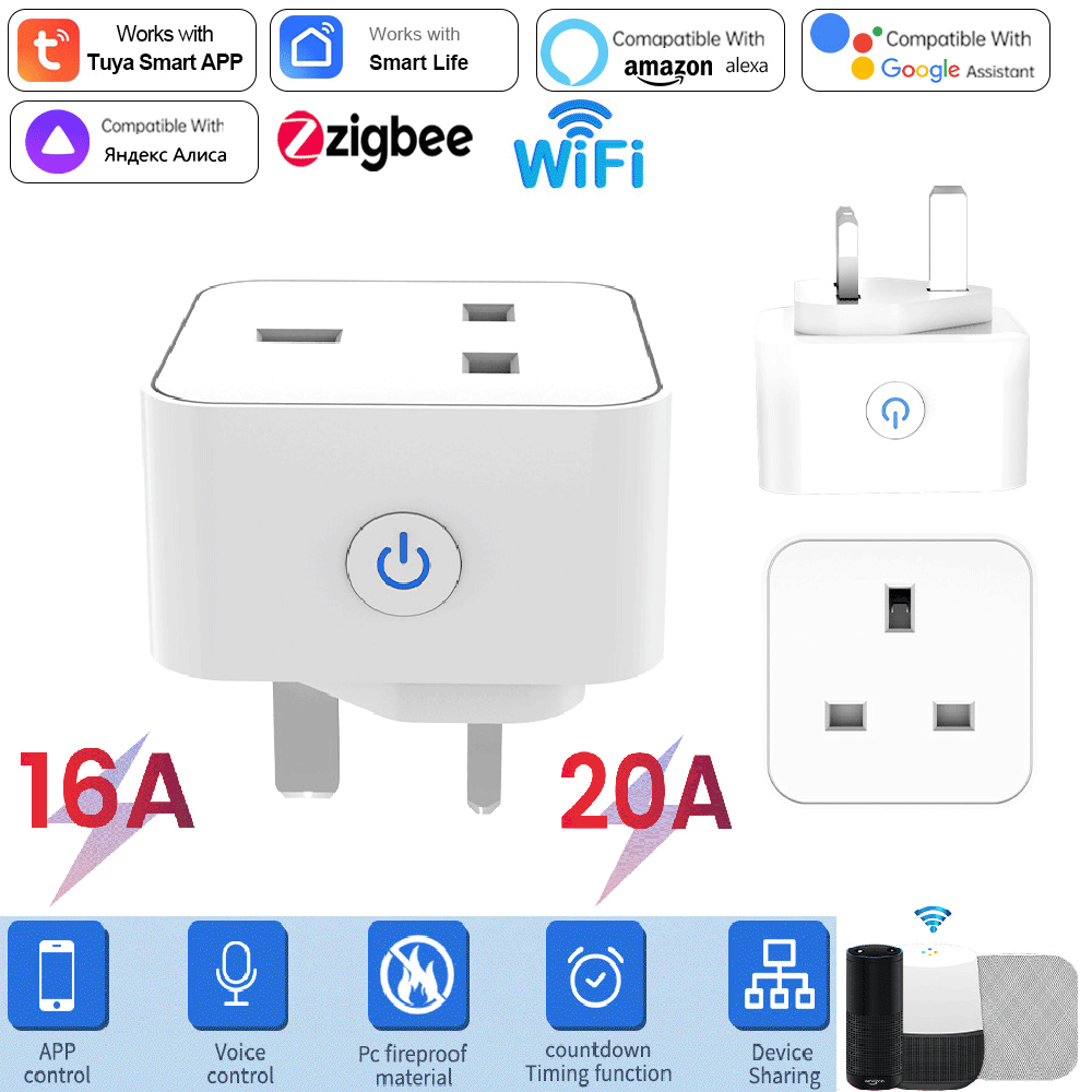 Tuya Akıllı Priz 16A/20A WiFi  - Smart Home Wiser incelemesi ve fiyatı