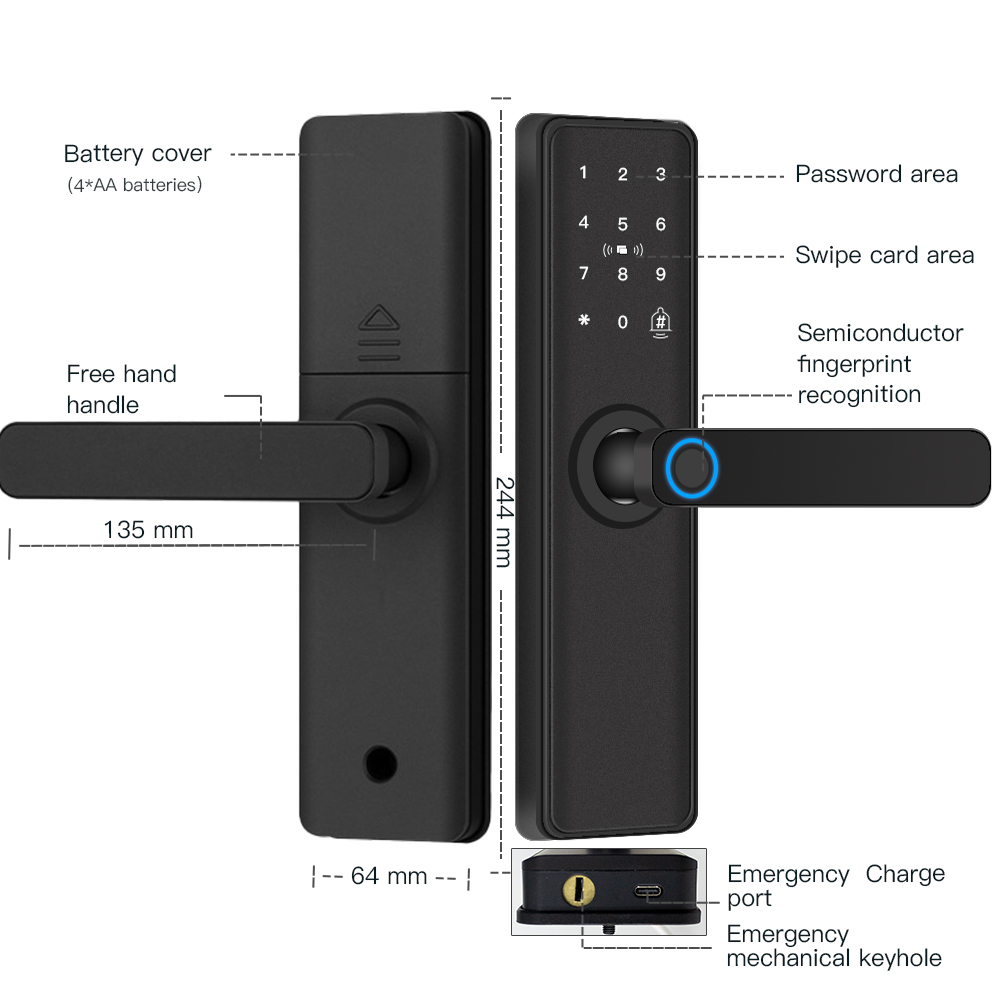 Akıllı Kapı Kilidi Bluetooth u - Smart Home Door Lock incelemesi ve fiyatı