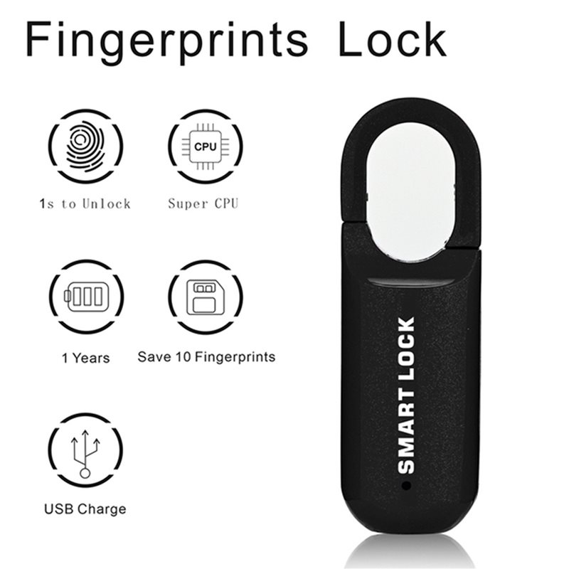 B44C 2X Parmak İzi Asma Kilit  - Smart Home Door Lock incelemesi ve fiyatı