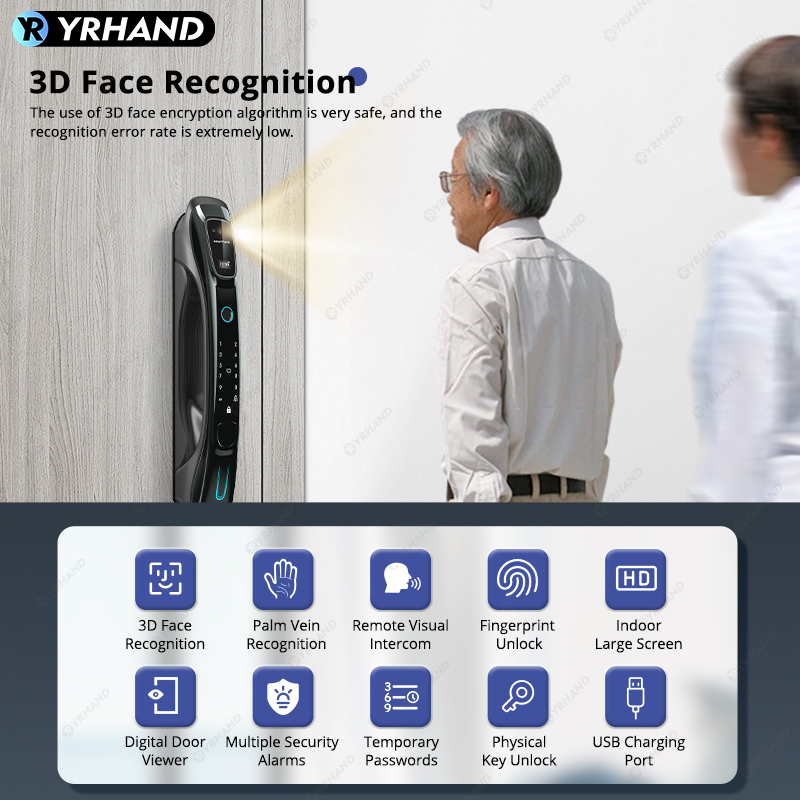 Akıllı Kilit 3D Yüz Tanıma Pal - Smart Home Door Lock incelemesi ve fiyatı
